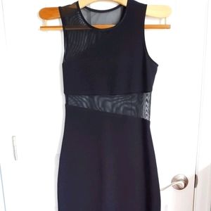 Byer Too! Black Long Mesh Cutout Dress 7